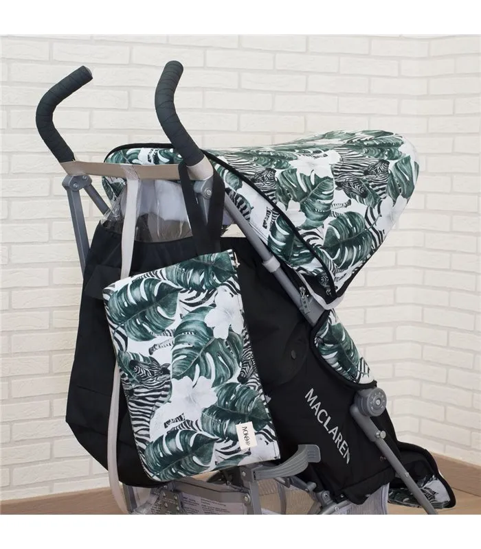 bolsa de higiene - Vista de uso com modelo zebra