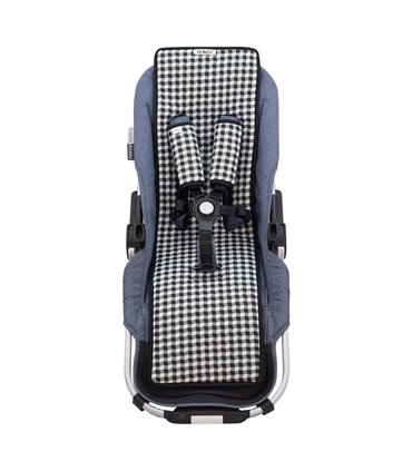 carrinho duplo - vista frontal Vichy