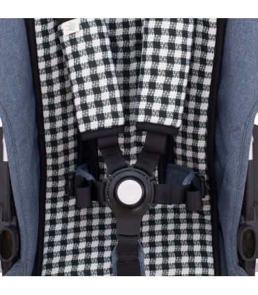 cochecito gemelar - Ojal para correas de seguridad Vichy