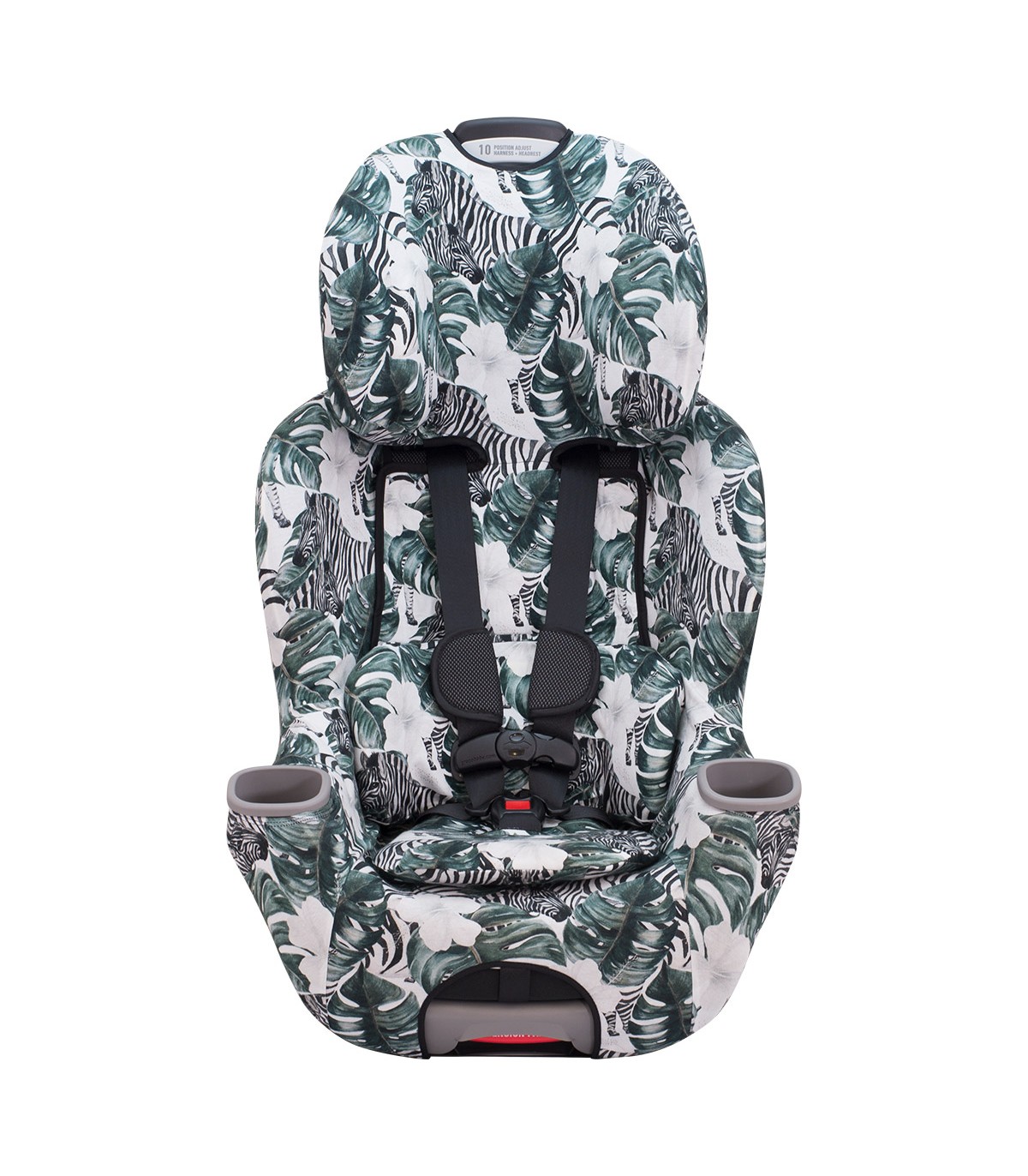 Graco Extend2fit - Frontal desplegada Zebra