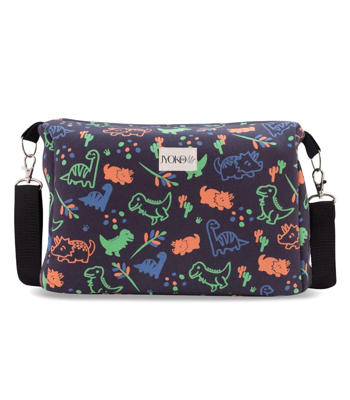 Bolsa para carrinho de bebê - Vista frontal Happy Dino