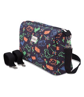 Bolso carro bebe - Vista frontal Happy Dino 2