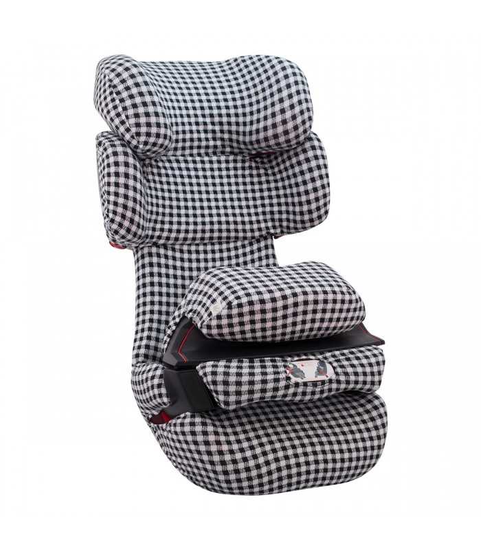 Cybex Pallas Fix - Vista 3/4 desplegada Vichy