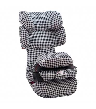 Cybex Pallas Fix - Vista 3/4 desplegada Vichy