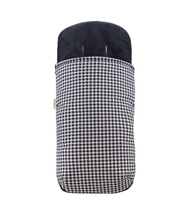 Saco silla paseo - Frontal desplegada Vichy