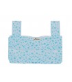 Bolsa para carrinho de bebê - Vista frontal Blue Skulls