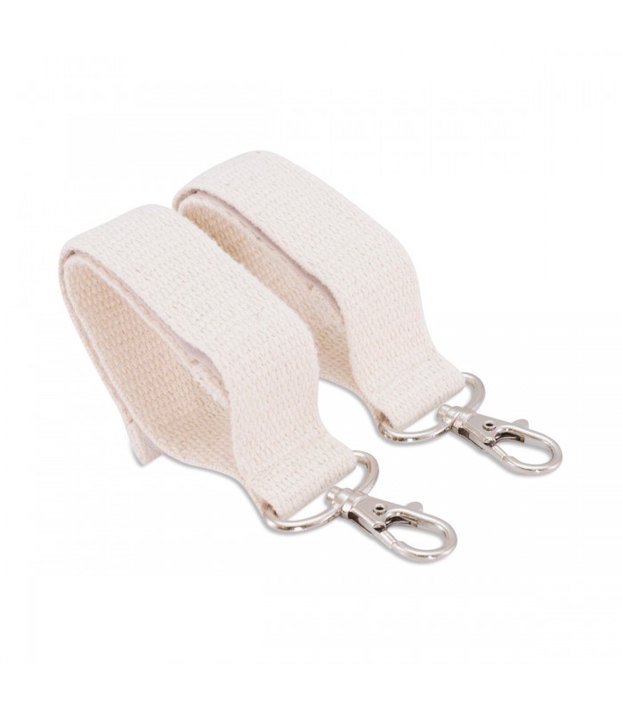 Ganchos para bolso carro bebe - Vista frontal Beige