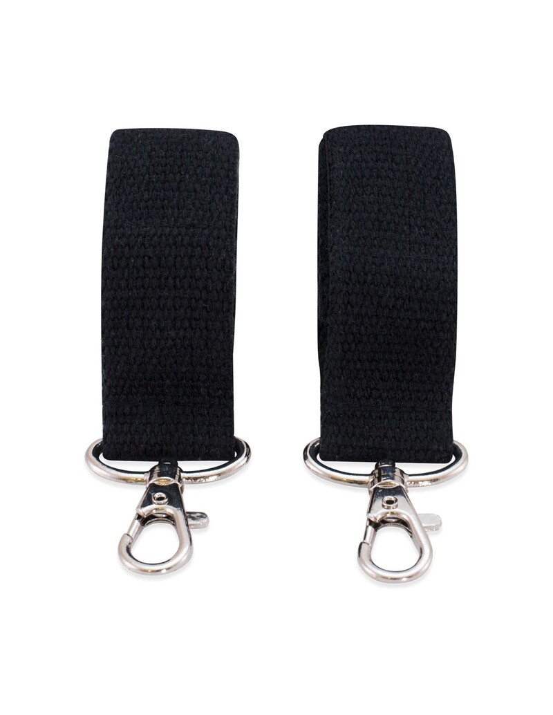 Ganchos para bolso carro bebe - Vista frontal Negro