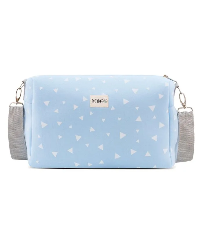 Bolso carro bebe - Vista frontal Blue Sparkles