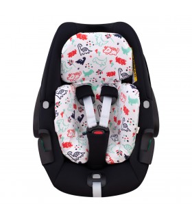 Maxi Cosi Pebble 360 - Vista frontal Dino Party