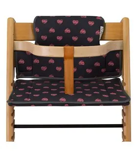 Stokke Tripp trapp - Vista frontal con retenedor Fluor Heart