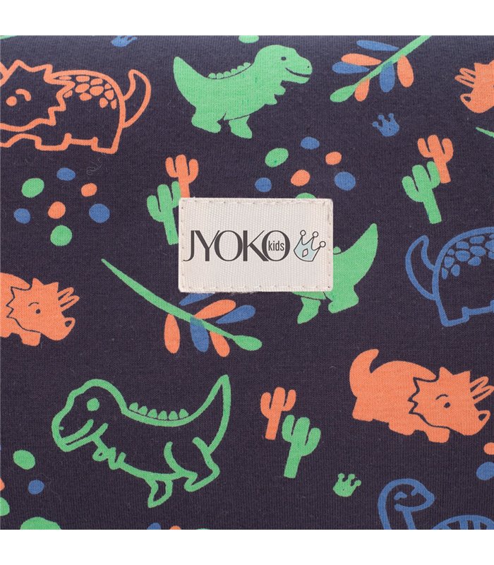 Vista feliz do carrinho Dino