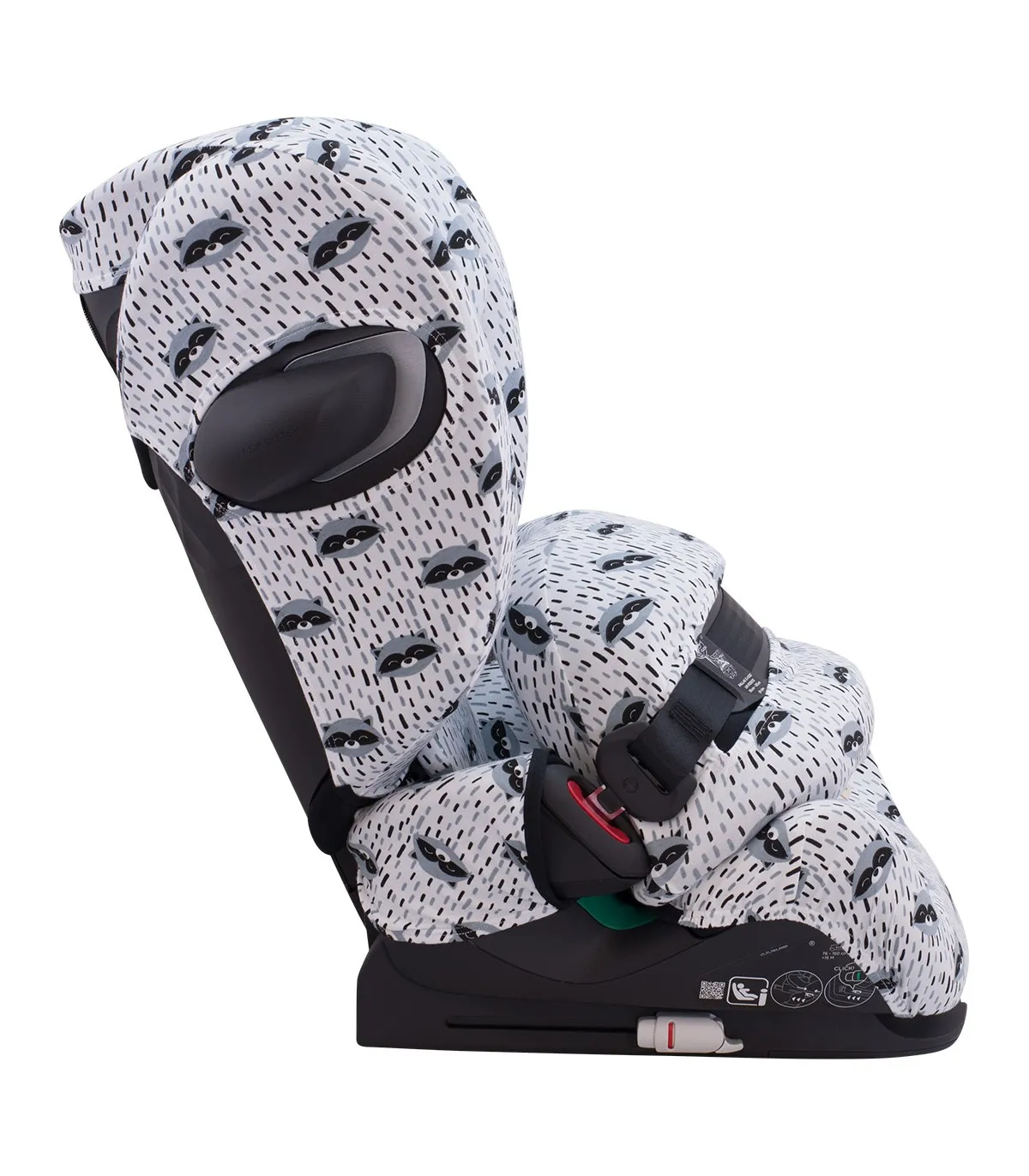 Cybex Pallas G i size - Vista lateral Racoon Town