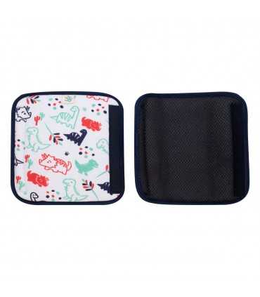 arneses - detalhe de velcro Dino party