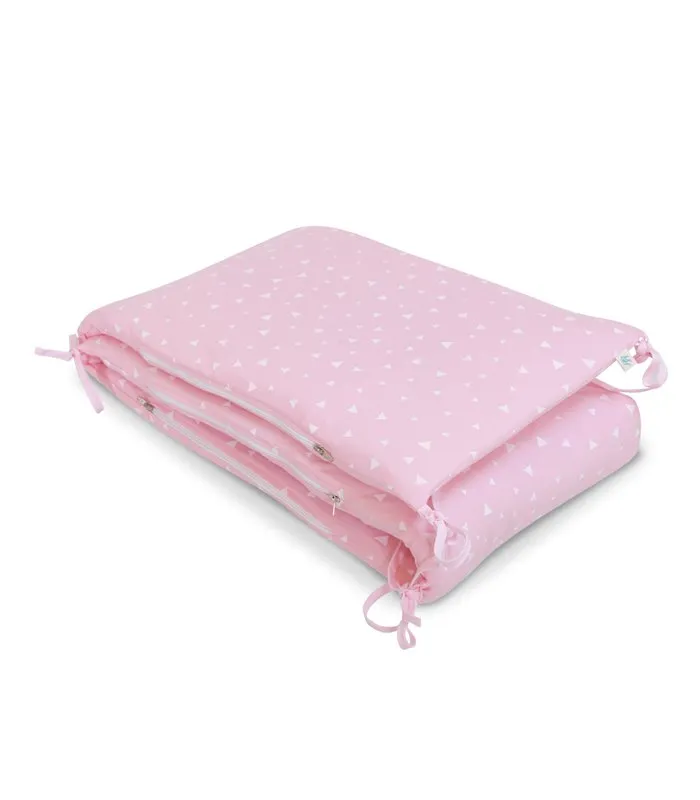Protector de cuna - Vista plegada Pink Sparkles