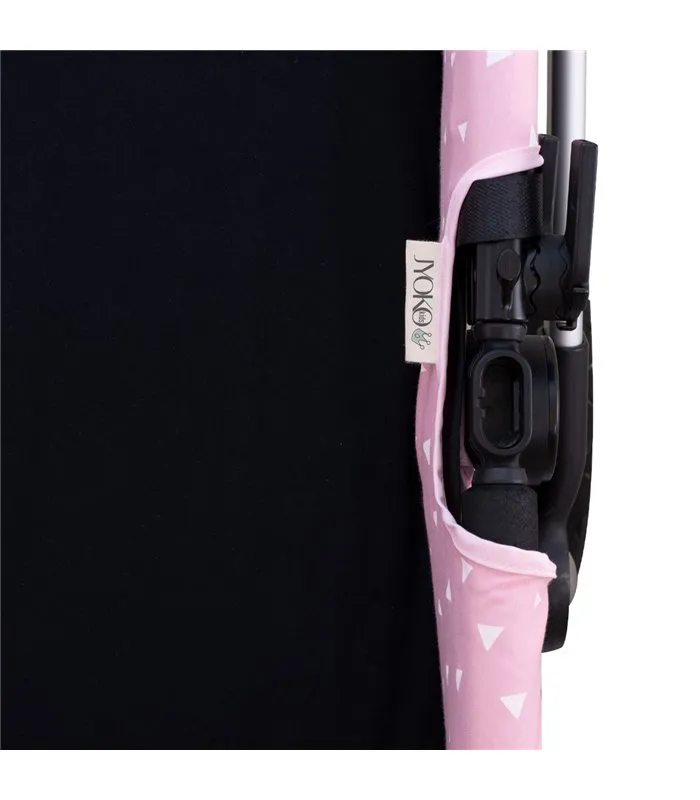 cubre capazo - Detalle etiqueta Pink Island