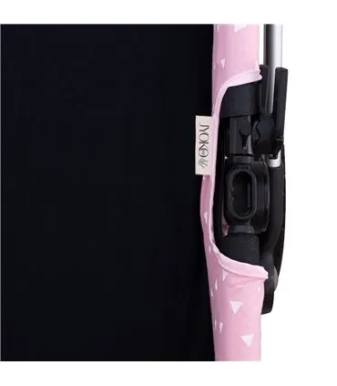 cubre capazo - Detalle etiqueta Pink Island