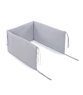 Protector de cuna - Vista 3/4 Stone Grey
