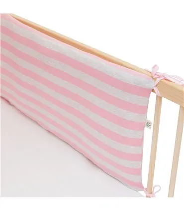 protector de cuna - Vista Detalle pink island