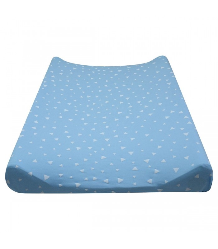 lençol impermeável - vista frontal aberta brilhos azuis