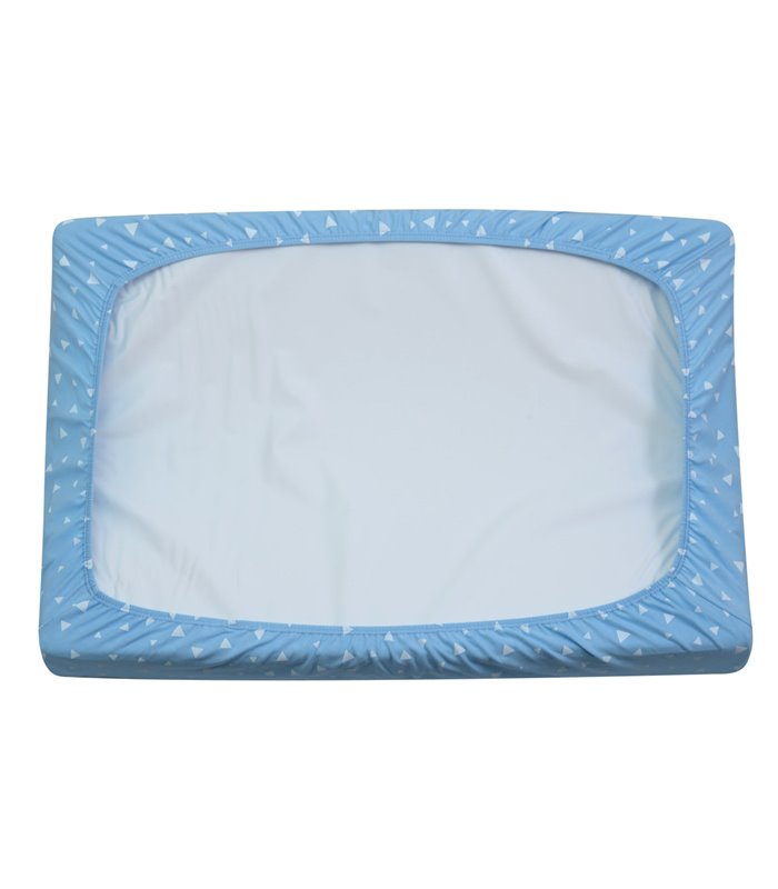 lençol impermeável - vista traseira brilhos azuis