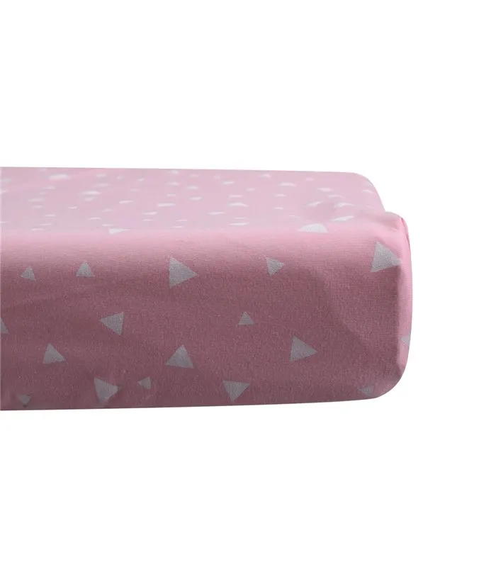 lençol impermeável - detalhe de impressão de brilhos rosa