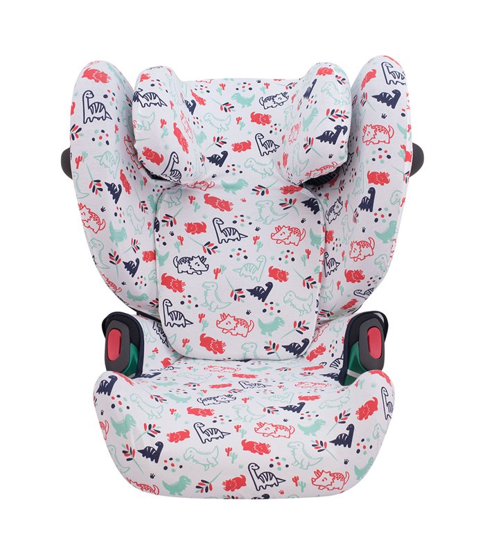 cybex solution g - Detalle frontal Dino Party