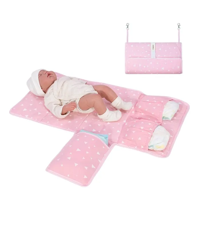 Trocador de bebê - Vista de uso com modelo Pink Sparkles