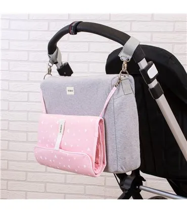 Baby changing mat - View from Pink Sparkles stroller