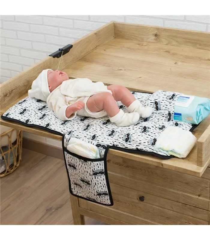 Baby changing table - View with child demo Racoon Town
