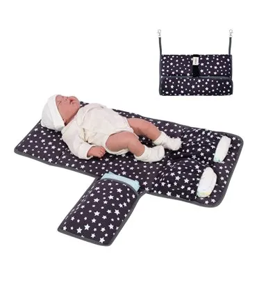 Trocador de bebê - Vista de uso com modelo Winter Sky