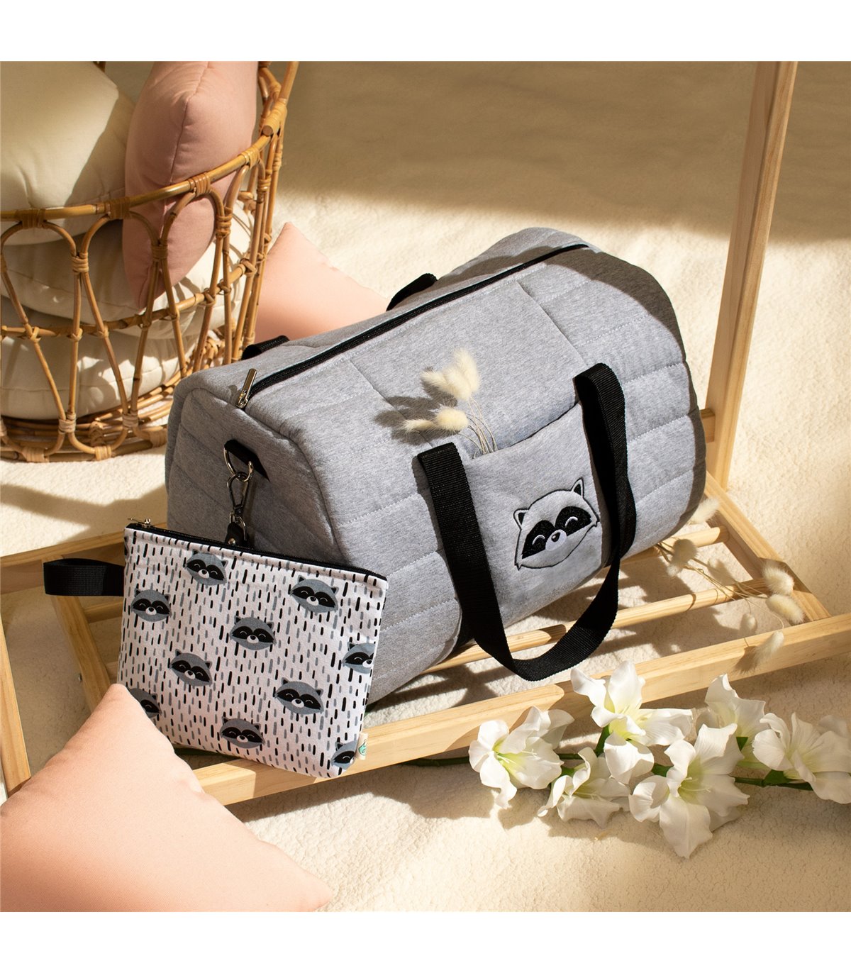 Bolsa fin de semana - Vista de uso Stone Grey