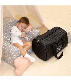 Bolsa maternidade - Vista frontal preta 2