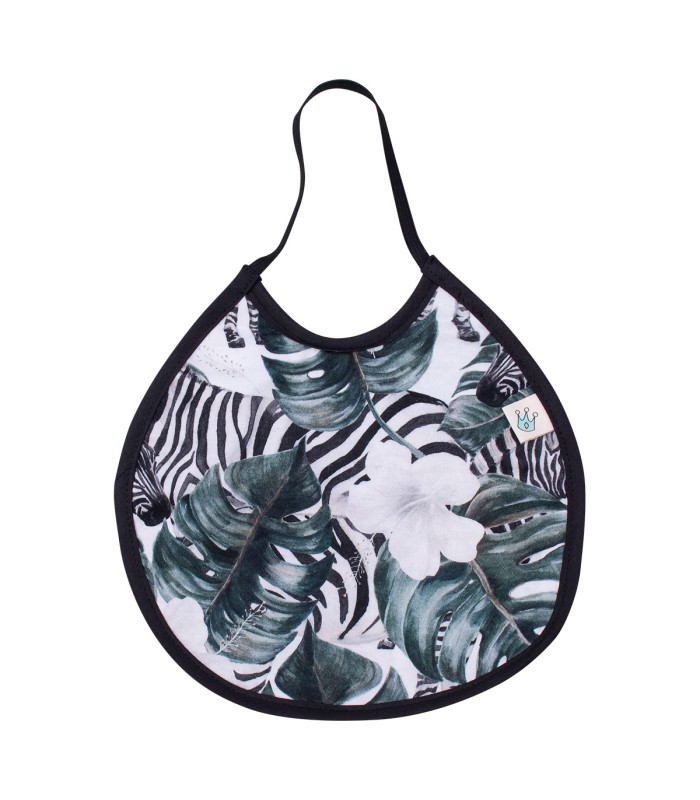 Babador de algodão impermeabilizado - Estampa Zebra