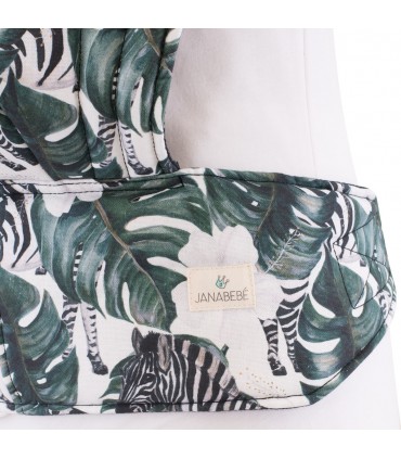 Detalhe da etiqueta zebra