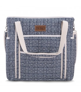 Bolsa de Viagem - Vista Frontal Étnica Azul