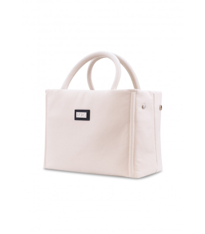 Bolso de mano - Vista 3/4 Basic Sand