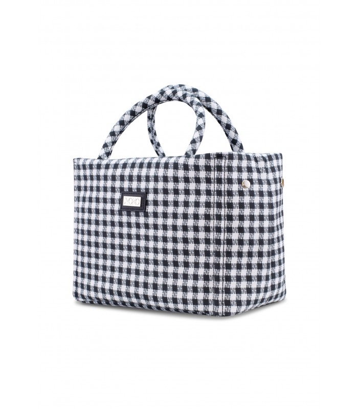 Bolso de mano - Vista 3/4 Vichy