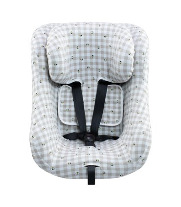 Joie Spin 360 et Nuna Rebl - Front View Picnic Vichy