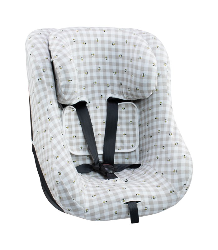 Joie Spin 360 e Nuna Rebl - Vista Frontal Piquenique Vichy