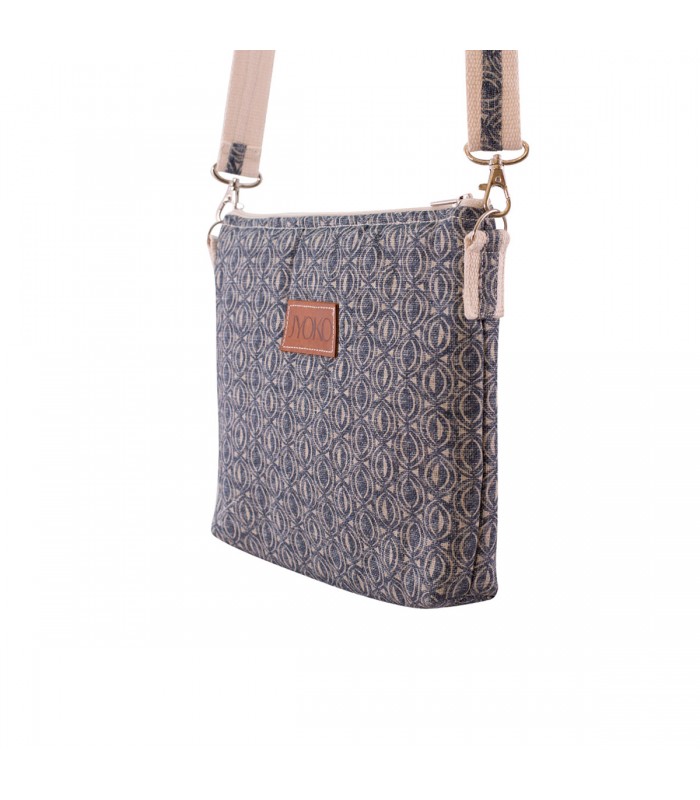 Crossbody bag - Perspective view Ethnic Blue