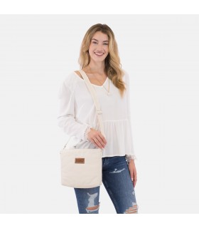 Bolsa de ombro - Basic Sand vista frontal 2