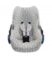 Maxi Cosi Cabriofix, City Mini and English - Picnic Vichy front view