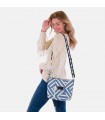 Crossbody bag - Use view with model Diamond Blue