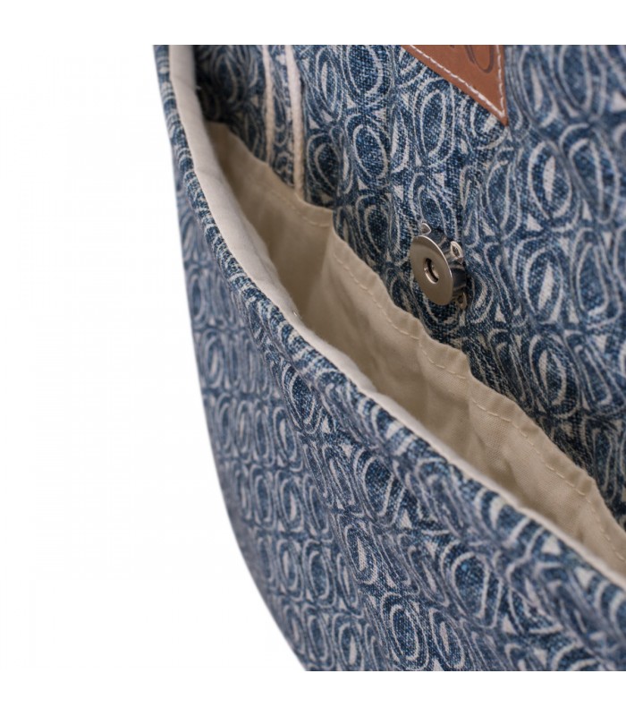 Pocket closure detail view Ethnic Blue