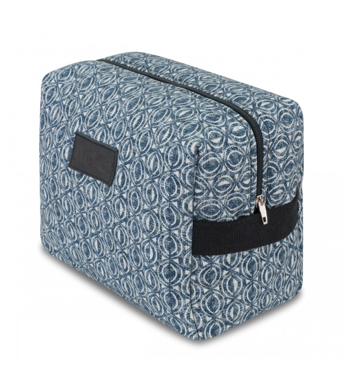 Toiletry bag - Front view Ethnic Blue