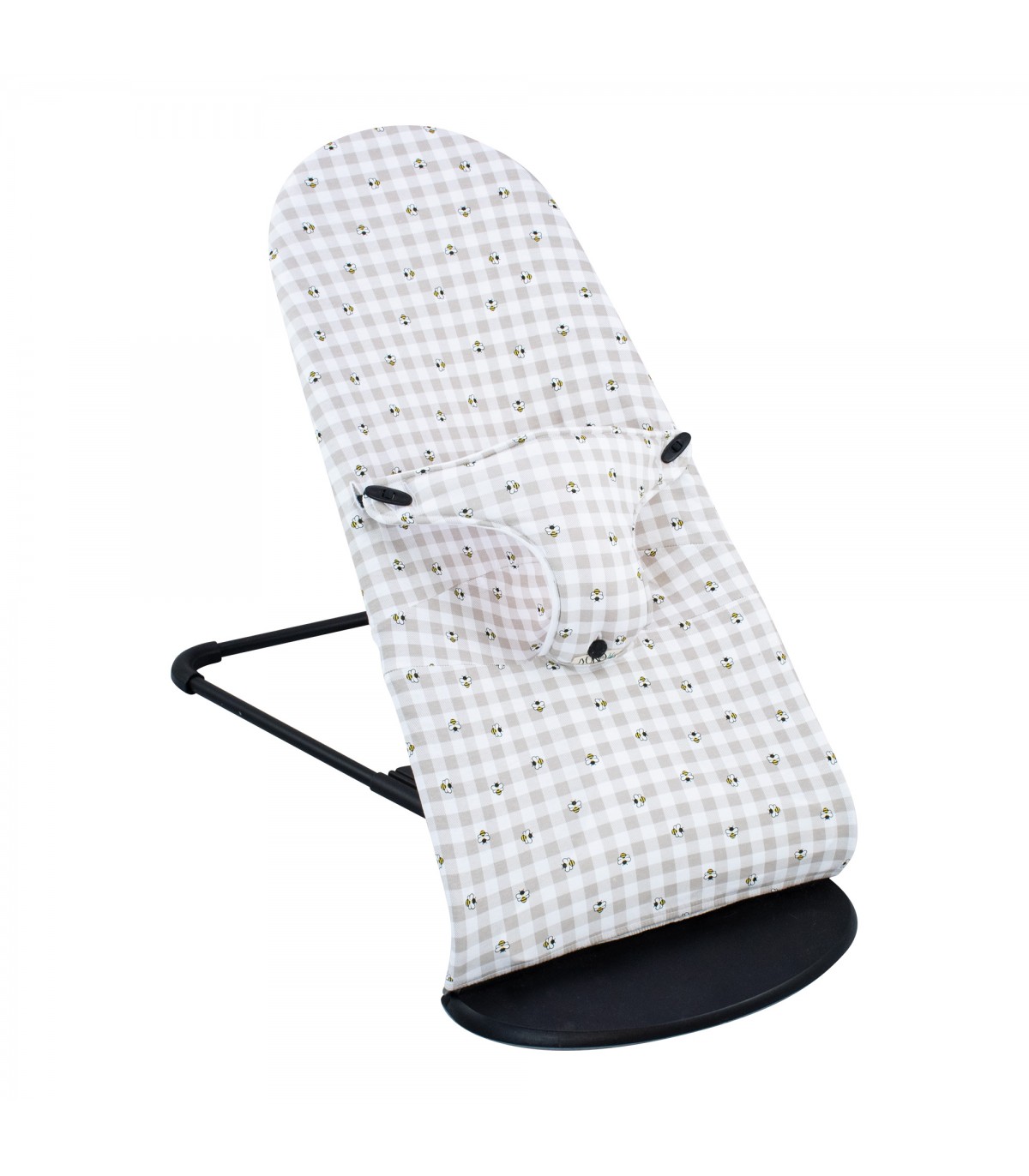 Babybjorn hammock cover - 3/4 view reclined Picnic Vichy