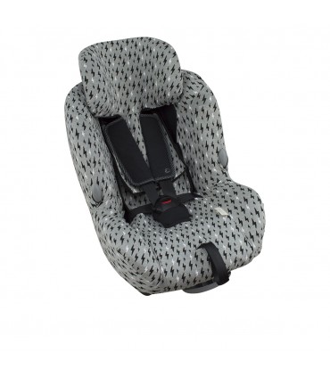 Baby Confort Milofix - Vista 3/4 Preto Rayo