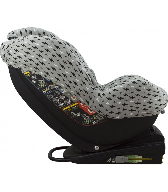 Bebe Confort Milofix - Vista lateral Black Rayo