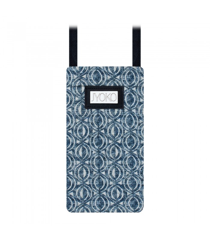 Padded Mobile Bag Ethnic Blue - 1